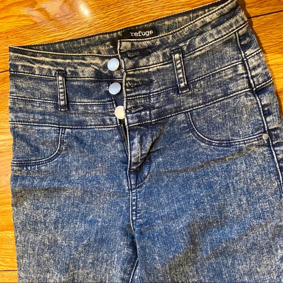 Women Jeans Hi Waist Skinny Grey 0 Refuge - Picture 5 of 6